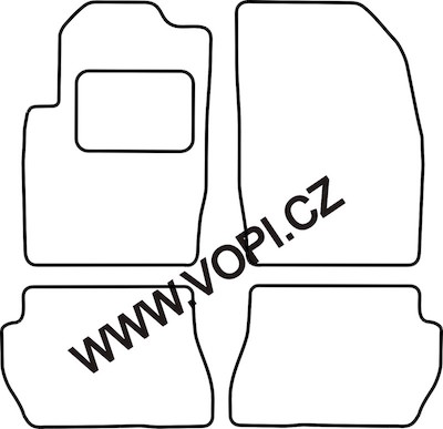 Autokoberce Mazda 2 2005 - 2011 Carfit (2837)